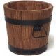  Drewdon virágcserép 28 cm x 28 x 26 cm átmérőjű 28 cm fa árnyalatú barna és bézs