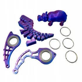    KEYRAMBIT KULCSCSÍRÓ KULCSCSOR MEGA KÉSZLET HIPO SPINNER DINO MIDNIGH