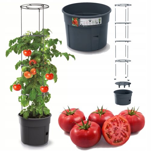  Prosperplast virágcserép 29,5 cm x 29,5 x 115,2 cm átmérő 29,5 cm műanyag fekete