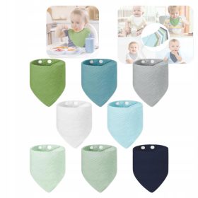    8 DARABOS BABÁTETETÉSI BABÁT SZETT fehér kötény, Lila árnyalatai, Kék árnyalatai, Szürke és ezüst árnyalatai, Zöld árnyalatai, Sárga és arany árnyalatai, Többszínű 8 db.