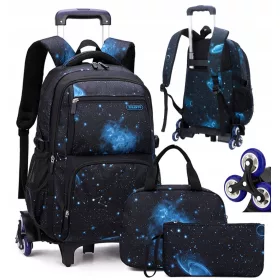    Ziranyu többrekeszes iskolai hátizsák Shades of Blue 31 éves