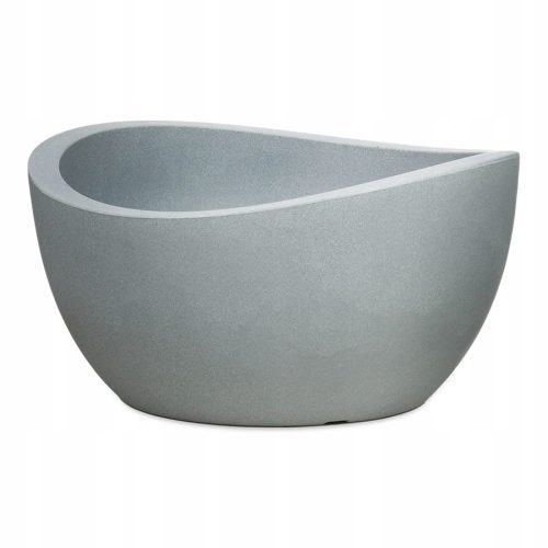  Scheurich virágcserép 39 cm x 39 x 21 cm műanyag szürke és ezüst árnyalatok