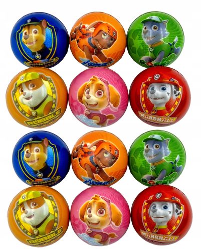  12 db ANTI-STRESS BALL GNIOTEK BAJKA MANCS PATROL BALLS KUTYÁK