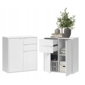  SaraMeble COCO komód 75 x 35 x 80 cm fehér