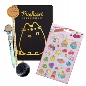    Notebook A5 St. Majewski Pusheen fekete, sárga és arany árnyalatai