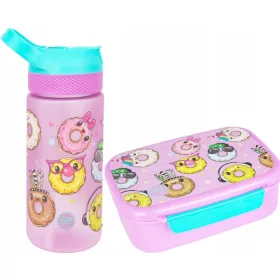    COOLPACK VÍZES PALAC 420 ml HAPPY DONUTS + CoolPack ebéddoboz 765 ml