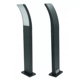    Négyzet alakú ProVero világítóoszlop, integrált LED-forrás, 60 cm, fekete