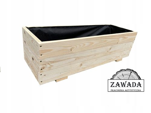  ZAWADA virágcserép 120 cm x 38 x 33 cm natúr fa