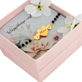    Karkötő anyának szív gravírozással, betűk személyre szabásával, acél ajándéknak