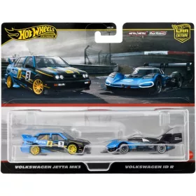    HOT WHEELS PREMIUM CULTURE AUTÓ 2 csomagos Volkswagen Jetta MK3 /Volkswagen ID R