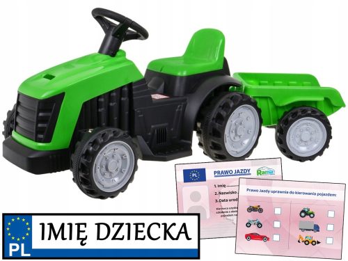  STABIL TRAKTOR akkumulátorral + pótkocsi