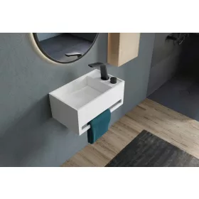    Bernstein PB2078 téglalap alakú falra szerelhető mosdó 50 cm fehér