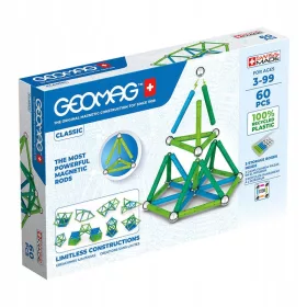    Geomag Classic Újrahasznosított mágneses blokkok 60 db. 60 db.