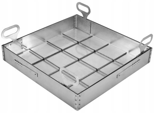  Ellenőrző akna 500x500x80 mm rozsdamentes acél zárrendszer
