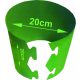  25× Paradicsomhenger erős, merev, tartós - PVC - 20x20 / 6,28L *zöld*