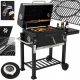  KERTI SZÉN GRILL NAGY BBQ öntöttvas Rács PRIMAVEO MAJESTAT + Szőnyeg