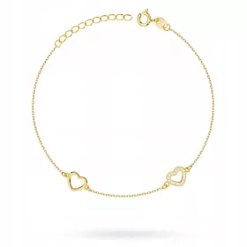  EZÜST KARKÖTŐ pr. 925 Szívek és strasszok