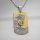  ARANY TITÁN DOG TAG WAVE CITROMOS FÜGGŐ + LÁNC ÉS DOBOZ