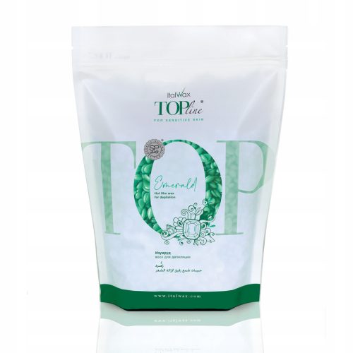  ItalWax Kemény szőrtelenítő viasz granulátumban TOP LINE EMERALD cseppek 750g