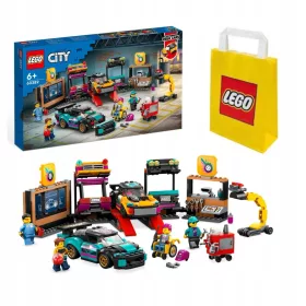    LEGO City 60389 autótuning műhely + VP papírtáska LEGO 6315792 közepes
