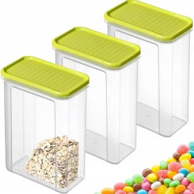    ROTHO SZETT 3x TARTÓ LÁZADT ÉLELMISZER PEHELYEK TÁROLÁSÁHOZ 1,5L