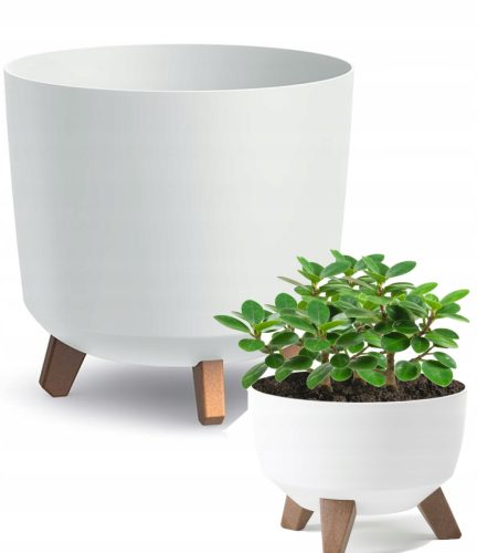  Prosperplast virágcserép 29,8 cm x 29,8 x 28,5 cm átmérő 29,8 cm műanyag fehér