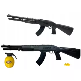    AK 47 PUKA MŰANYAG GOLYÓKKAL UTÁNZOTT SÖVÉNYPÍSZIKAL AK47 PISZTEL