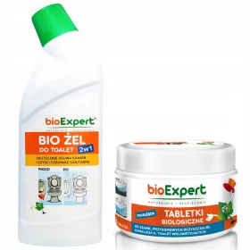    Baktériumok szeptikus tartályokhoz és szennyvíztisztító telepekhez Tabletta egy évre 12 db + toalettgél BIOEXPERT