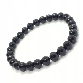    Boldogságkövek karkötője Turmalin fekete védőtalizmán