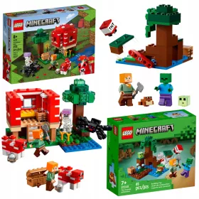    LEGO Minecraft 21179 Gombaház + LEGO Minecraft 21240 Mocsári kaland