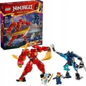    LEGO NINJA GO ELEMI TŰZROBOT KAIA WOLF MECH WARRIORS DUEL 7+