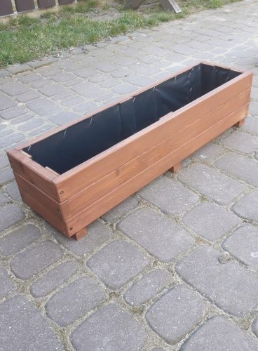  Virágcserép 75 cm x 20 x 17 cm, tarka fa