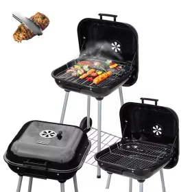  KERTI SZÉN GRILL FEDŐVEL VL05 FEKETE