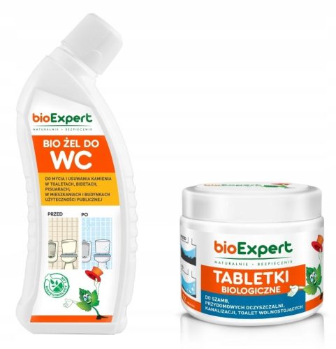  Baktériumok SEPTIC TANK Tabletták SZENNYVÍZKEZELÉSRE bioExpert EGY ÉVRE + BIO GÉL 2 az 1-ben