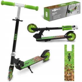    Kidwell WXM Skipo Game összecsukható robogó fekete-zöld + FÓLIA BORÍTÉK FB03G 240x350+50mm 1db