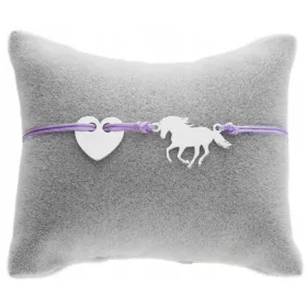  Vésett EZÜST 925 szál karkötő ló ló szív szív