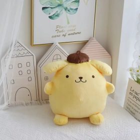    Sanrio Pompompurin Brinquedos De Pelúcia Recheados, Tamanho Grande,