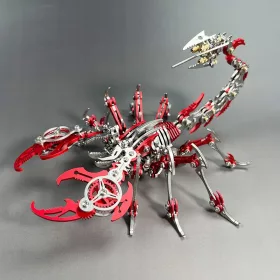    Floatingcity 3D Metal Red Scorpion modell mechanikus rovarjáték Ajándék