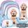  Többrekeszes iskolai hátizsák DOG CUTIES Starpak Shades of blue, Shades of pink, Multicolor 23 l + 3 egyéb termék