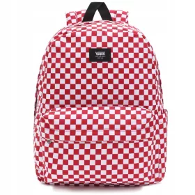    VANS egyrekeszes iskolai hátizsák, fehér, Shades of Red, 22 l