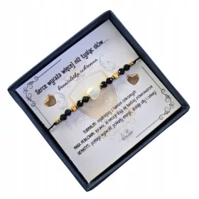    STYLOVI védő karkötő: Egy szív többet mond ezer szónál... turmalin