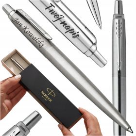    Színtelen Parker dobozos golyóstoll + Parker kék golyóstoll