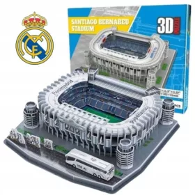   3D PUZZLE REAL MADRID LABDARÚGÓ STADIUM FC SANTIAGO BERNABEU LARGE 101 db.