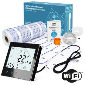    HD-MAT fűtőszőnyeg | Termosztát T1000.B.WIFI | 150 W/m² | 1,5 m²-es szoba