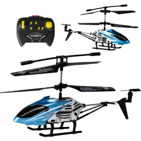    Távirányítós RC HELIKOPTER távirányítóval, kék LED-es drónnal