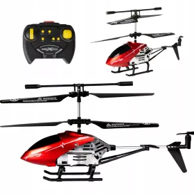    Távirányítós RC HELIKOPTER távirányítóval, piros LED-es drónnal
