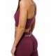  Női sport leggings magas derekú csábító Carpatree S bordó