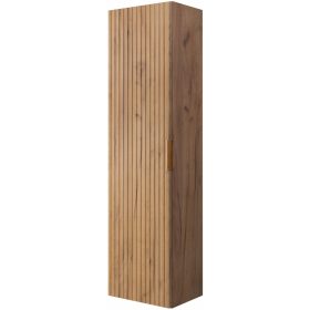    Függesztett FÜRDŐSZOBA OSZLOP 136 cm VONÁLT ELSŐ tölgy CRAFT GOLD polcok