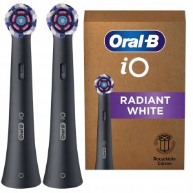    EREDETI ORAL-B iO RADIANT FEHÉR FEKETE ELEKTROMOS FOGKEFE HEGY