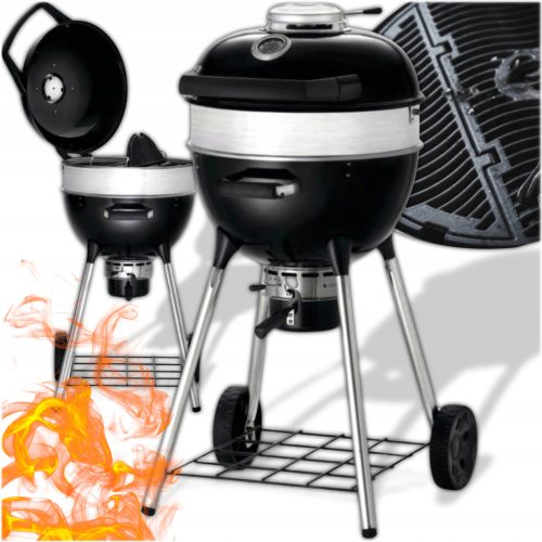  NAPOLEON PRO18K GOLYÓS SZÉN GRILL FEKETE ÁTMÉRŐ 45 CM öntöttvas Rács